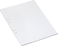 Arbetsblad A4 rutat 10x10mm 500/fp