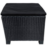 Pall/bord Lyon fiberrotting svart