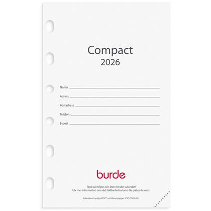 Kalender Compact 2026 kalendersats