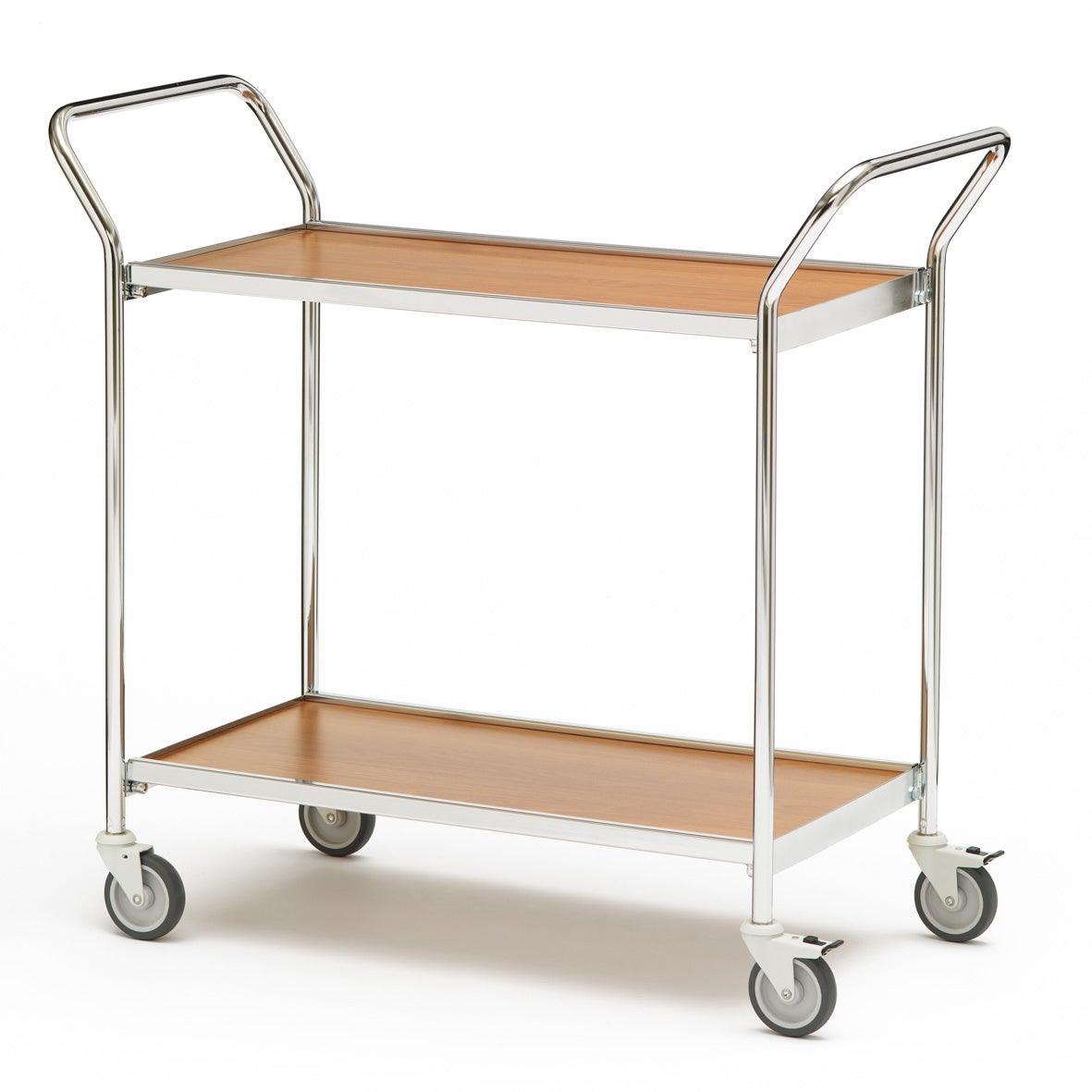 Bordsvagn 2hyllplan 2handtag