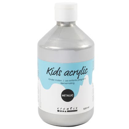 Akrylfärg metallic Silver & Guld 500 ml A-Color