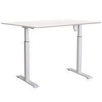 Skrivbord el Easydesk Adapt I 160x80 cm vit