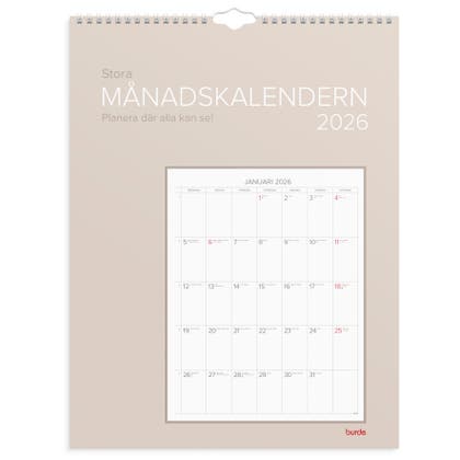 Stora Månadskalendern 2026