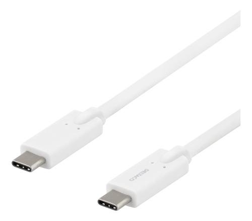 Kabel USB-C till USB-C 2 m vit
