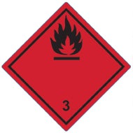 Farligt gods-etiketter 3.1 Flammable Liquid 250 st/rulle