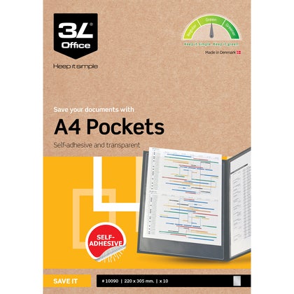 Plastfodral självhäftande flyttbara