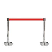 Avspärrningspelare 3 m krom/svart