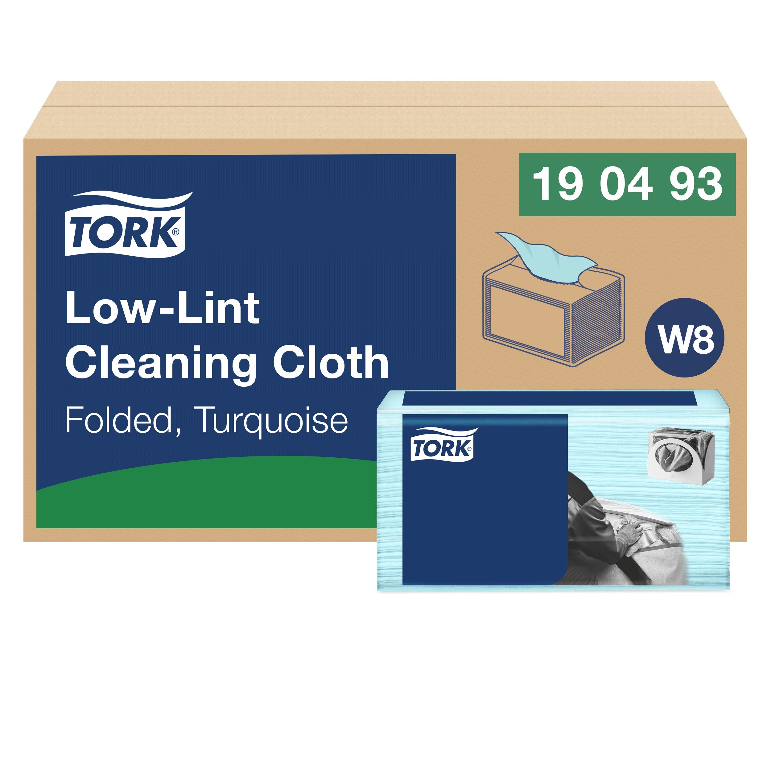 Rengöringsduk Tork Precision W8 75-pack turkos