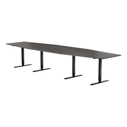 Konferensbord 4200x1200x800 mm Svart underrede