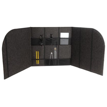 Ljuddämpande bordsskärm 50x35x35 cm