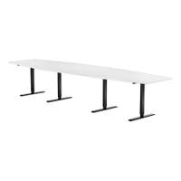 Konferensbord 4200 x 1200 mm Vit/Svart