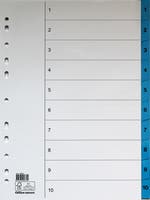 Register flikförstärkt A4 1-10