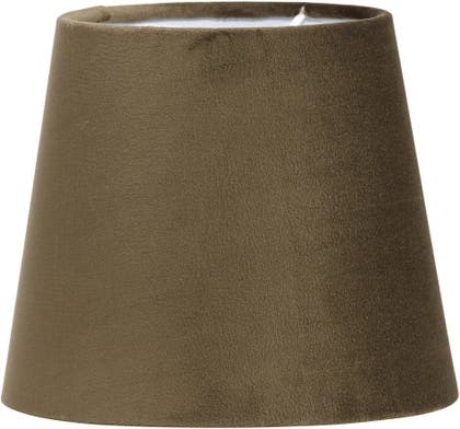 Lampskärm Sammet Mia Brun 17 cm