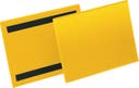 Plastficka A5L magnetisk gul 50 st/fp