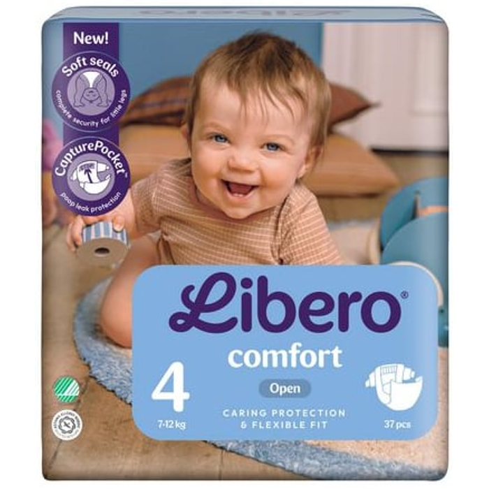 Blöjor Libero Comfort 4, 7–12 kg 37-pack