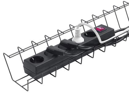 Kabelkorg tråd 790 x 185 x 105 mm svart