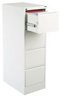 Hängmappsskåp A4 4-lådor vit