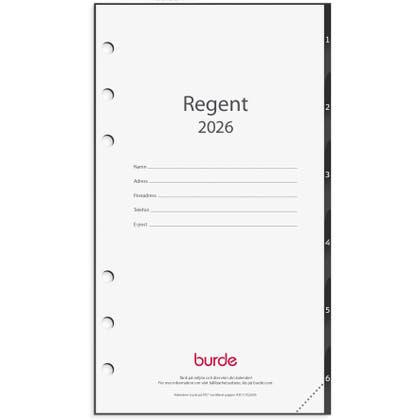 Kalender 2026 Regent grundsats