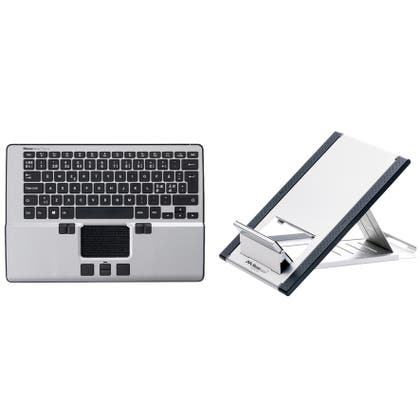 Ergonomisk arbetsstation Mousetrapper Alpha med laptopställ