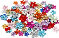 Rhinestones blommor mix 252/fp