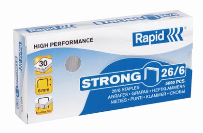 Häftklammer 26/6 Strong 5000 st/fp