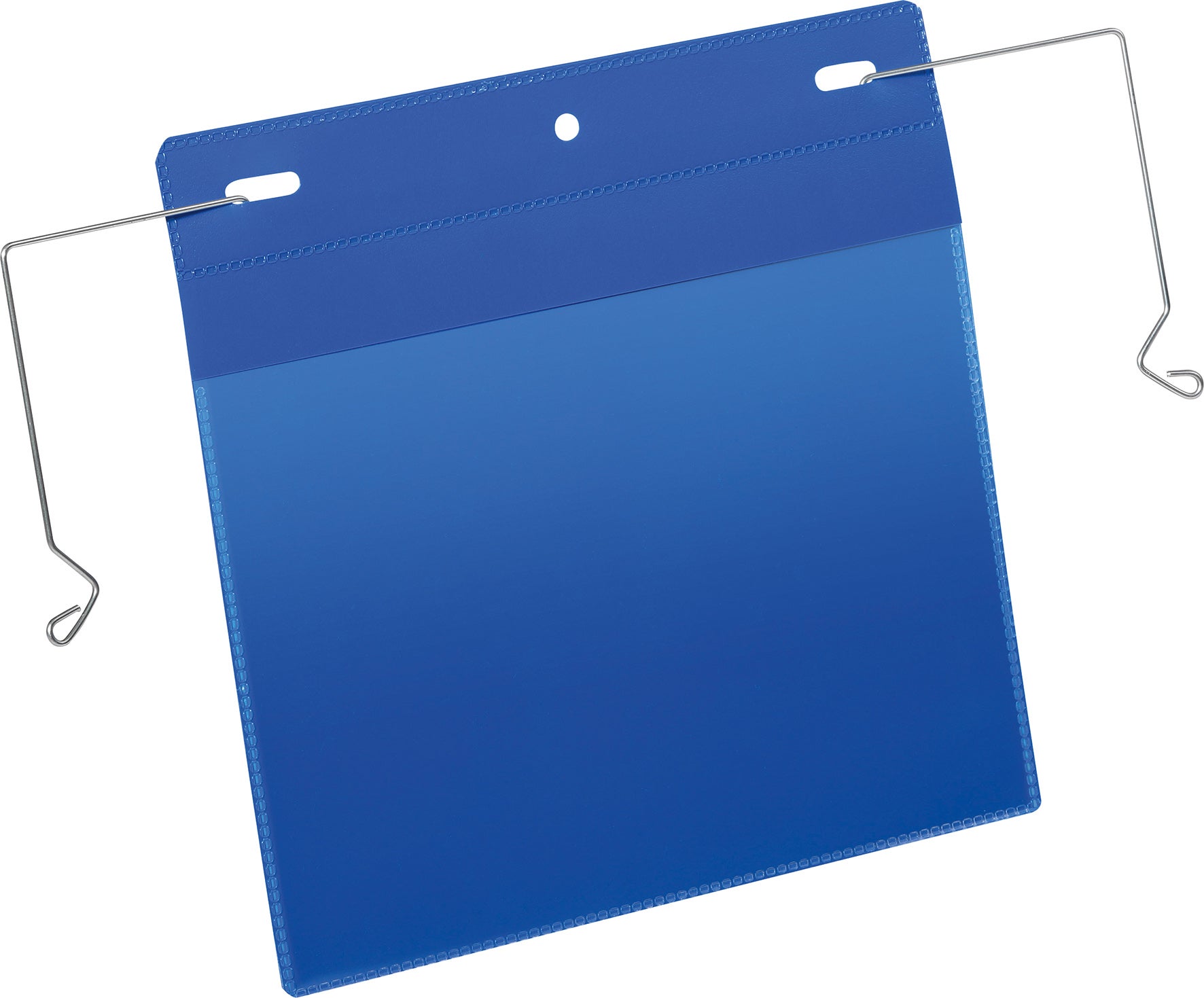 Plastficka A5L trådbygel blå 50 st/fp