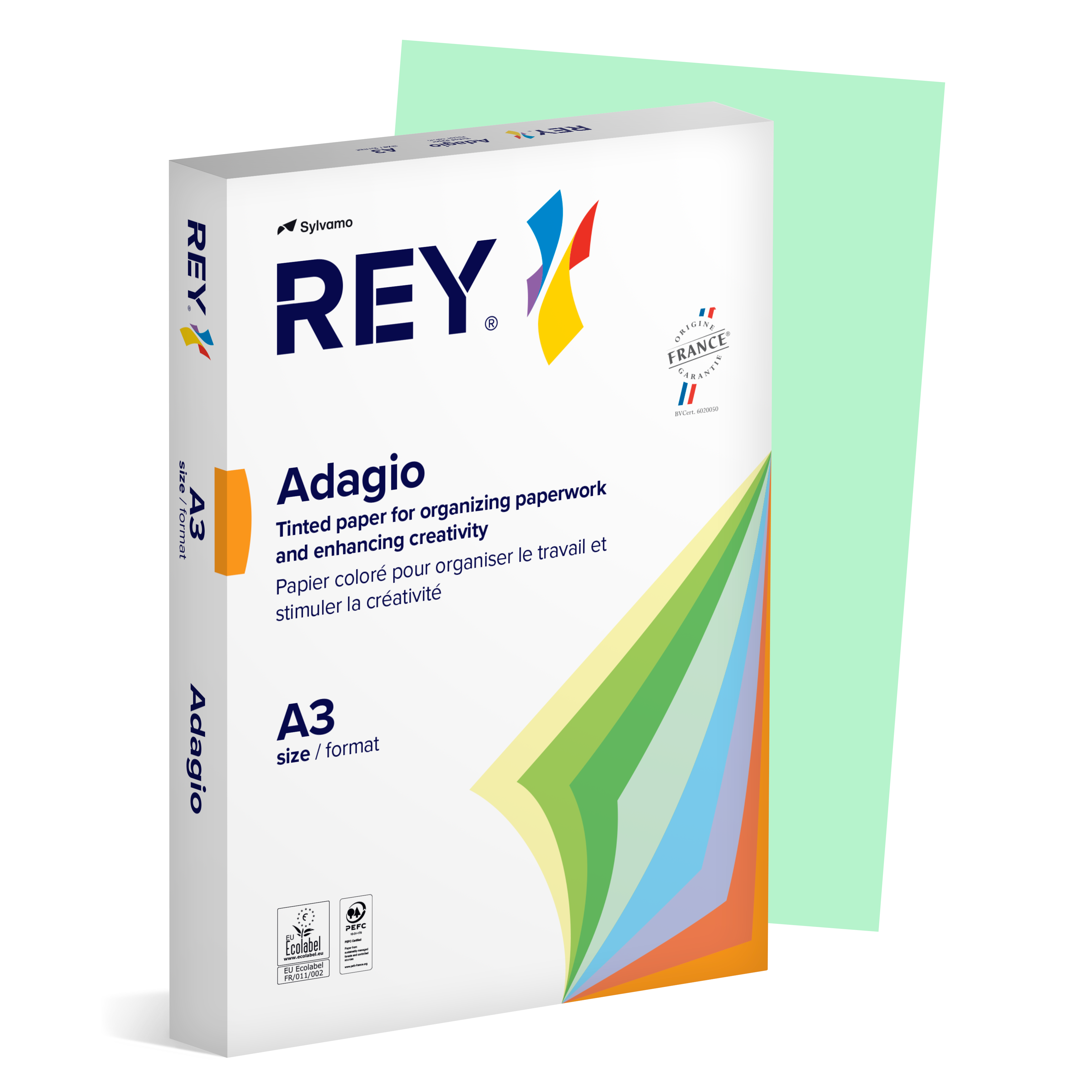 Färgat papper Rey Adagio A3 80g