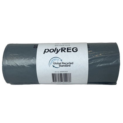 Sanitetspåse PolyREG GRS 320x400 mm grå med tryck 10x100 st