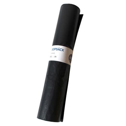Sopsäck Mono Basic 60 liter 40 my svart 25 st/rulle