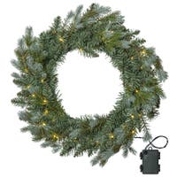 Krans LED Greyland Ø 55 cm grön