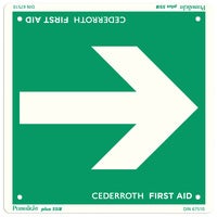 Skylt Första Hjälpen Pil 1735