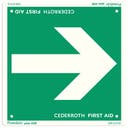 Skylt Första Hjälpen Pil 1735