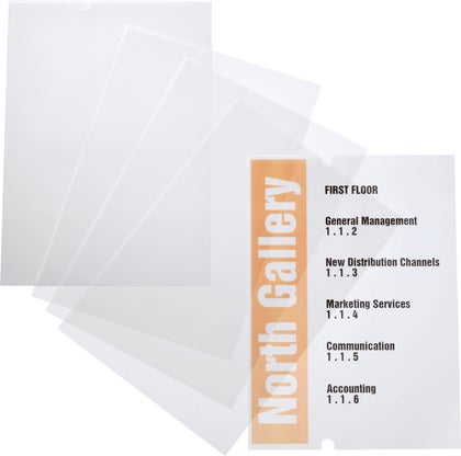 Insticksark Dörr-/Väggskylt Crystal Sign A4 210x297 mm