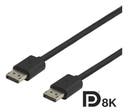 Kabel DisplayPort 1.4 1 m svart