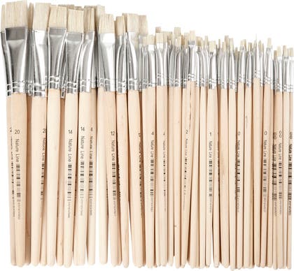 Penslar kort skaft mix 64-pack