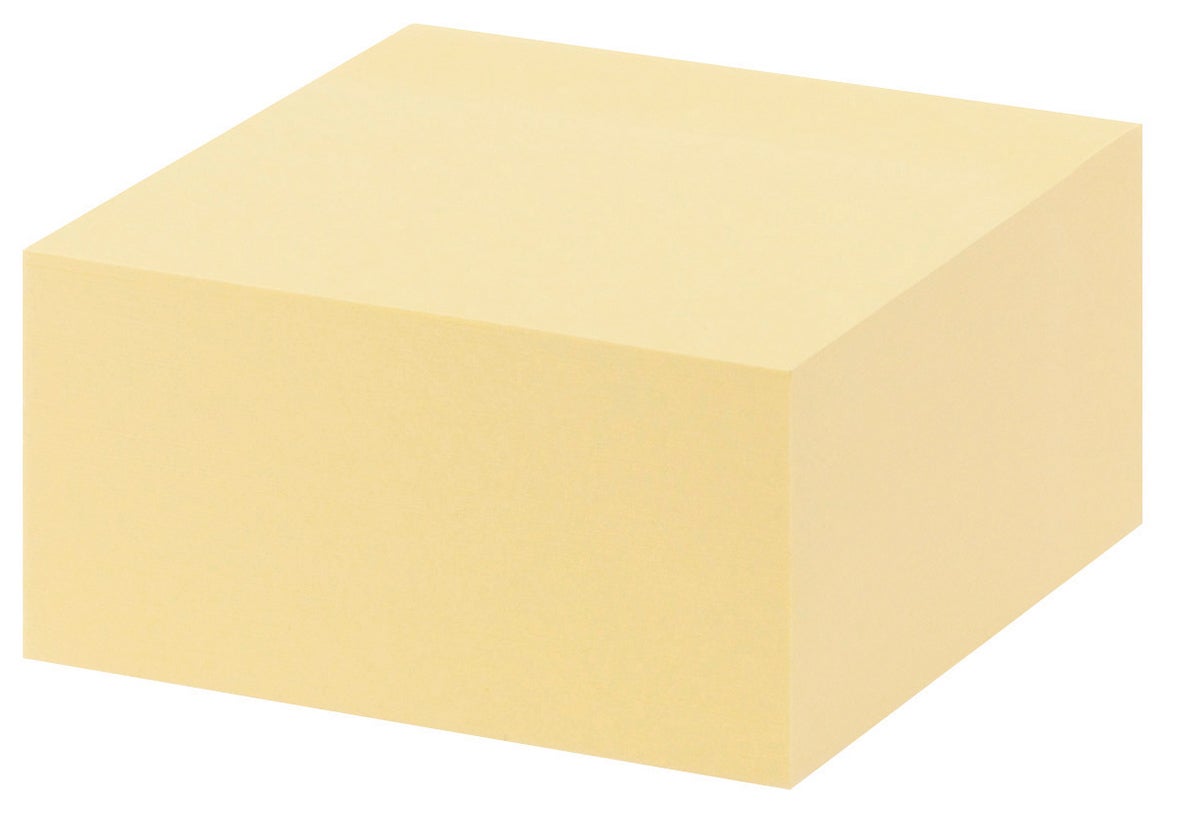 Notiskub 76x76mm gul