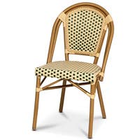 Stol Paris fiberrotting grön/creme