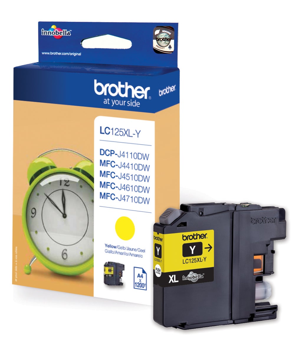 Bläck Brother LC125XL gul