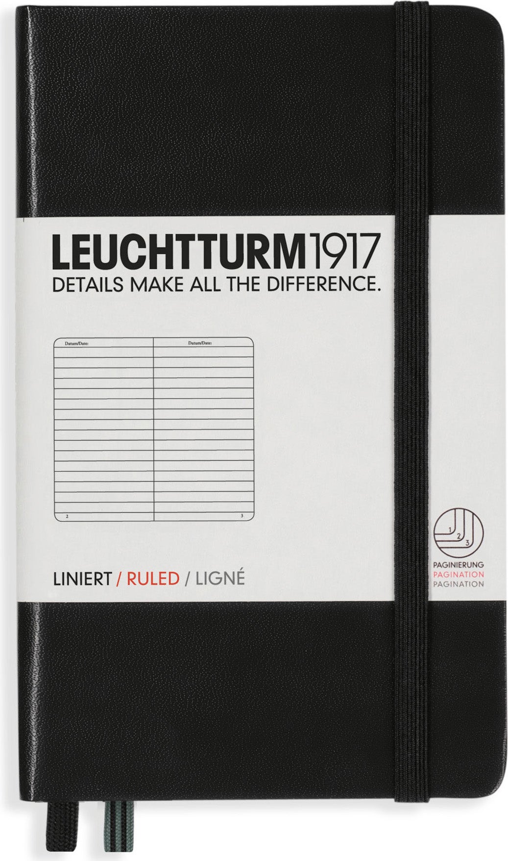 Anteckningsbok A6 Linjerad Black