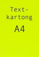 Kartong A4 fluor gul 25 st/fp