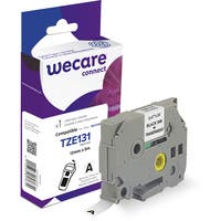 Märkband Wecare TZe svart/klar 12 mm 8 Meter