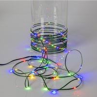 Julgransslinga Dew Drop Micro grön 8x2 m multifärg