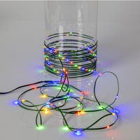 Julgransslinga Dew Drop Micro grön 8x2 m multifärg