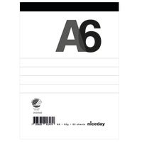 Perforerat block A6 80blad linjerat