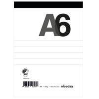 Perforerat block A6 80blad linjerat