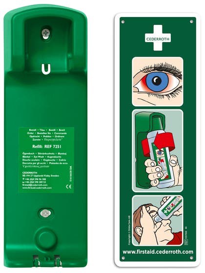 Vägghållare till Cederroth Ögondusch