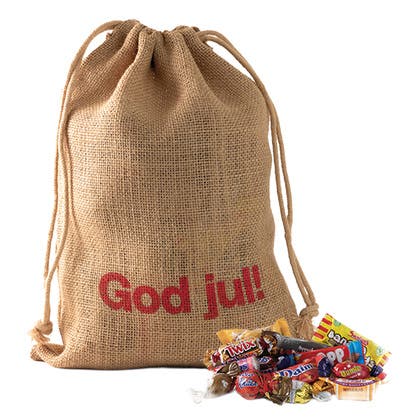 Jutesäck inslaget godis 900 g / 1500 g