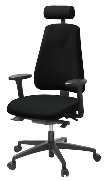 Stol Lanab 6340 komplett svart Lanab