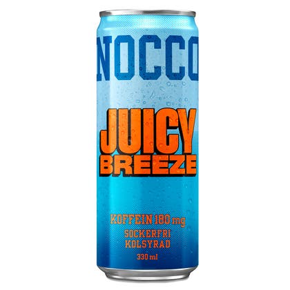 Energidryck Nocco Juicy Breeze 33 cl inkl pant