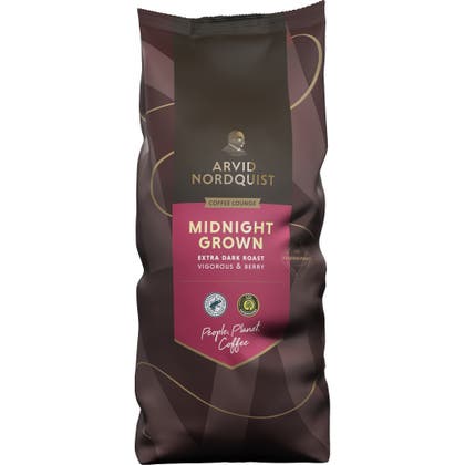 Kaffe Midnight Grown Extra Mörkrost 6x1000 g